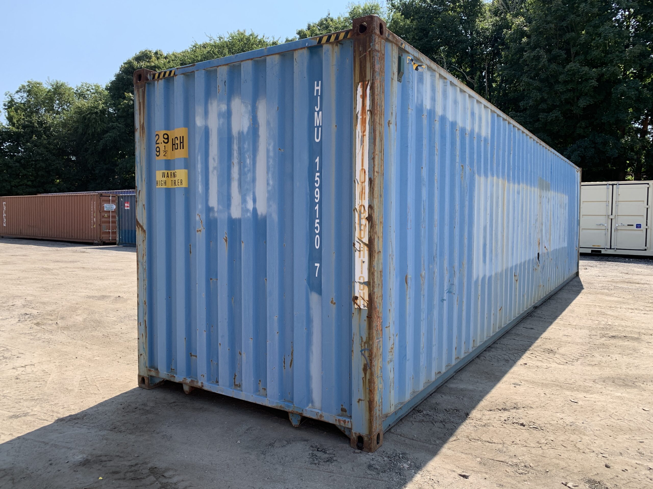 40ft Used High Cube Shipping Container – Wind & Watertight – Blue — 40ft — used (image 10 of 12)