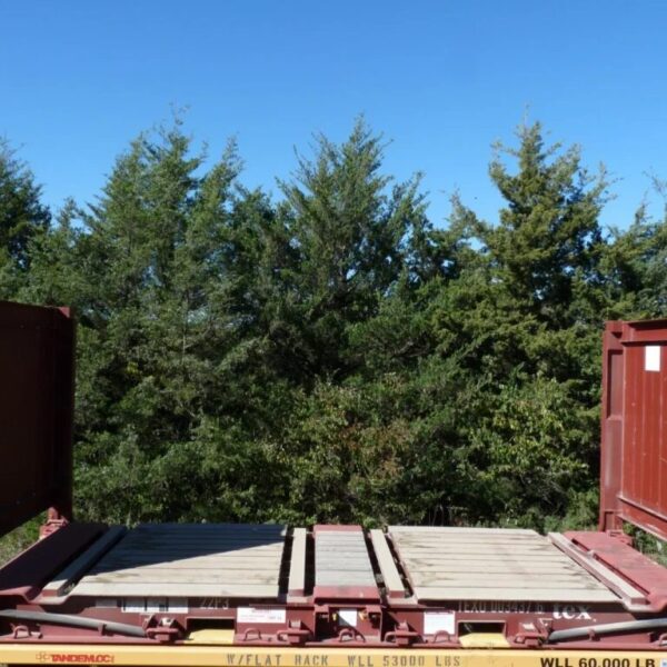 20FT Flat Rack Shipping Container – One Trip (Like New)