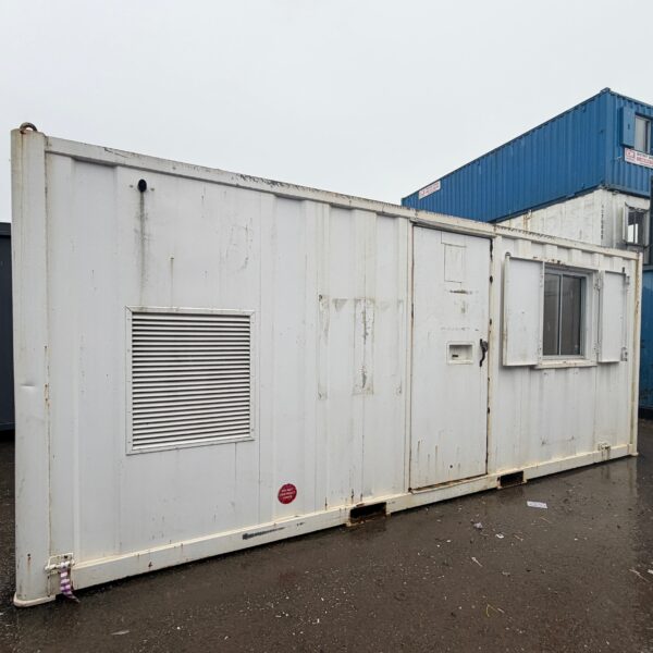 20x9ft — Static Welfare Unit — Toilet, Canteen, Drying Room & Generator 9KVA — Welfare — Anti-Vandal — Building Site Accommodation — Portable Anti-Vandal