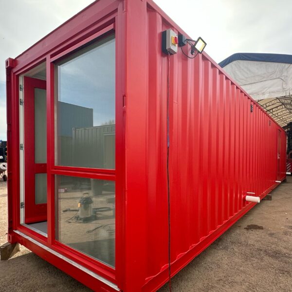 40 x 8 ft CUSTOM — Shipping Container Conversion — Mens/Ladies + Showers — Welfare — No 1476