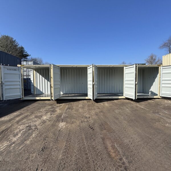 40ft New High Cube Shipping Container – Wind & Watertight – Beige – Unit YLEU252005-1