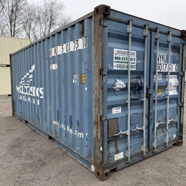 20ft Used Shipping Container – Wind & Watertight – Blue – Unit NYKU301731-0
