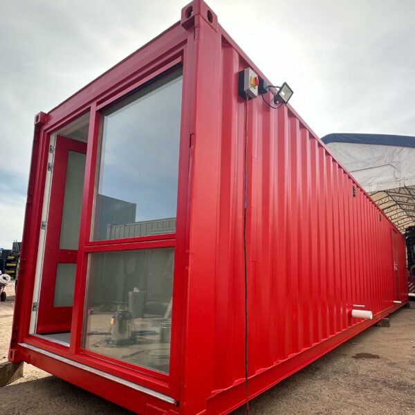 40 x 8 ft CUSTOM — Shipping Container Conversion — Mens/Ladies + Showers — Welfare — No 1476