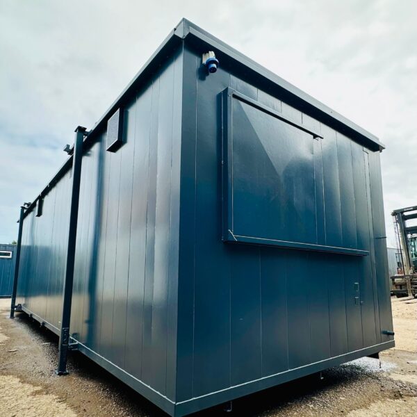 32 x 10 ft Anti-Vandal Cabin — 2+1 Toilet + Twin Shower Room — Changing Room — 50/50 Split — No 1077