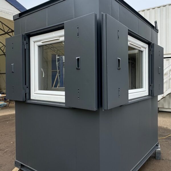 6x6 ft – Gate House Office – Open Plan – Security Hut – Portable Building – Anti-Vandal