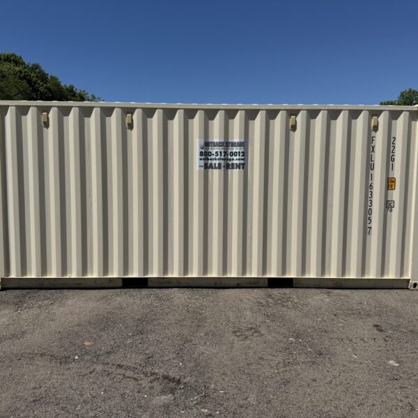 20ft Used Shipping Container – Wind & Watertight – Beige – Unit FBXU163305-7