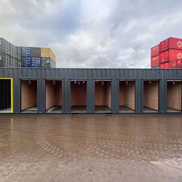 40ft High Cube Multi-Store Container – 7-Bay Self Storage Unit