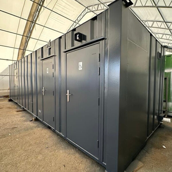 32 x 10 ft CUSTOM — Mens/Ladies + Disabled Access Toilet Block — Portable Welfare — No 1395
