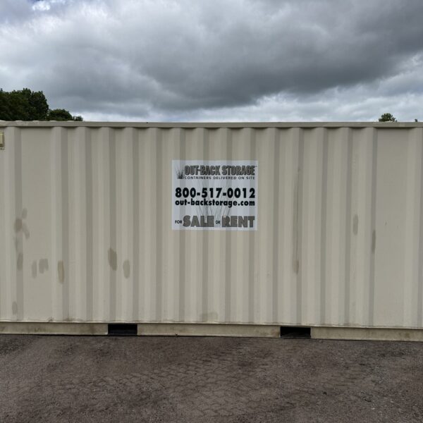 20ft Used Shipping Container – Wind & Watertight – Beige – Unit FBXU131329-4