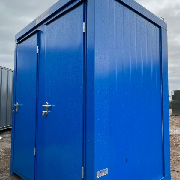 Shower Block with Toilet Block — 8 x 5 ft Brand New Portable Containex — Blue — No 855